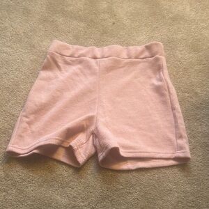 Cozy Pink Knit Shorts
